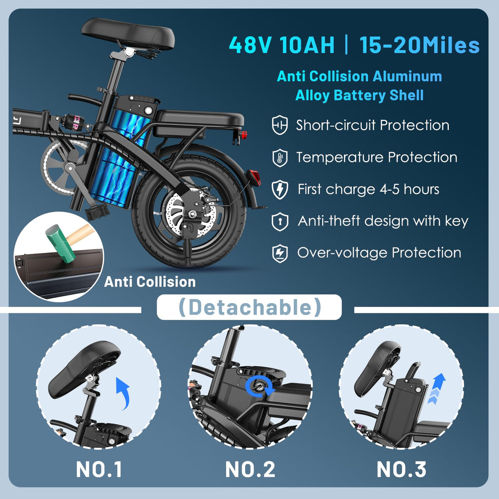 Folding Electric Bike 14" L259131