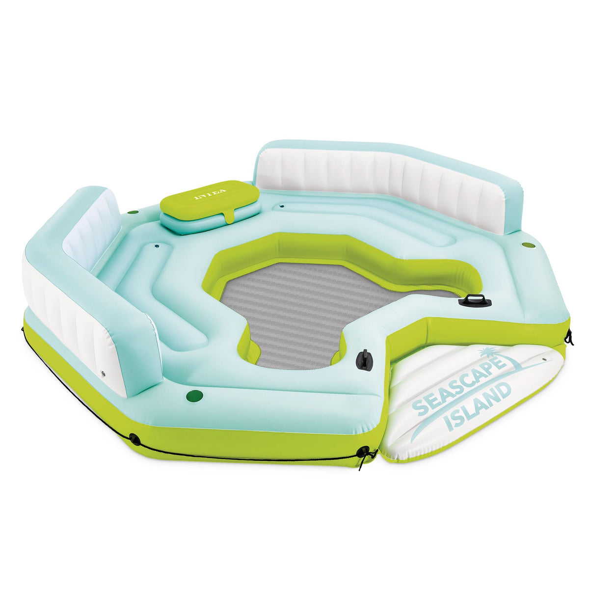 Inflatable Island Float with Built In Cooler and Cup Holder N477