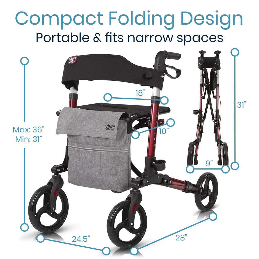 Folding 4 Wheel Rollator Walker P619559