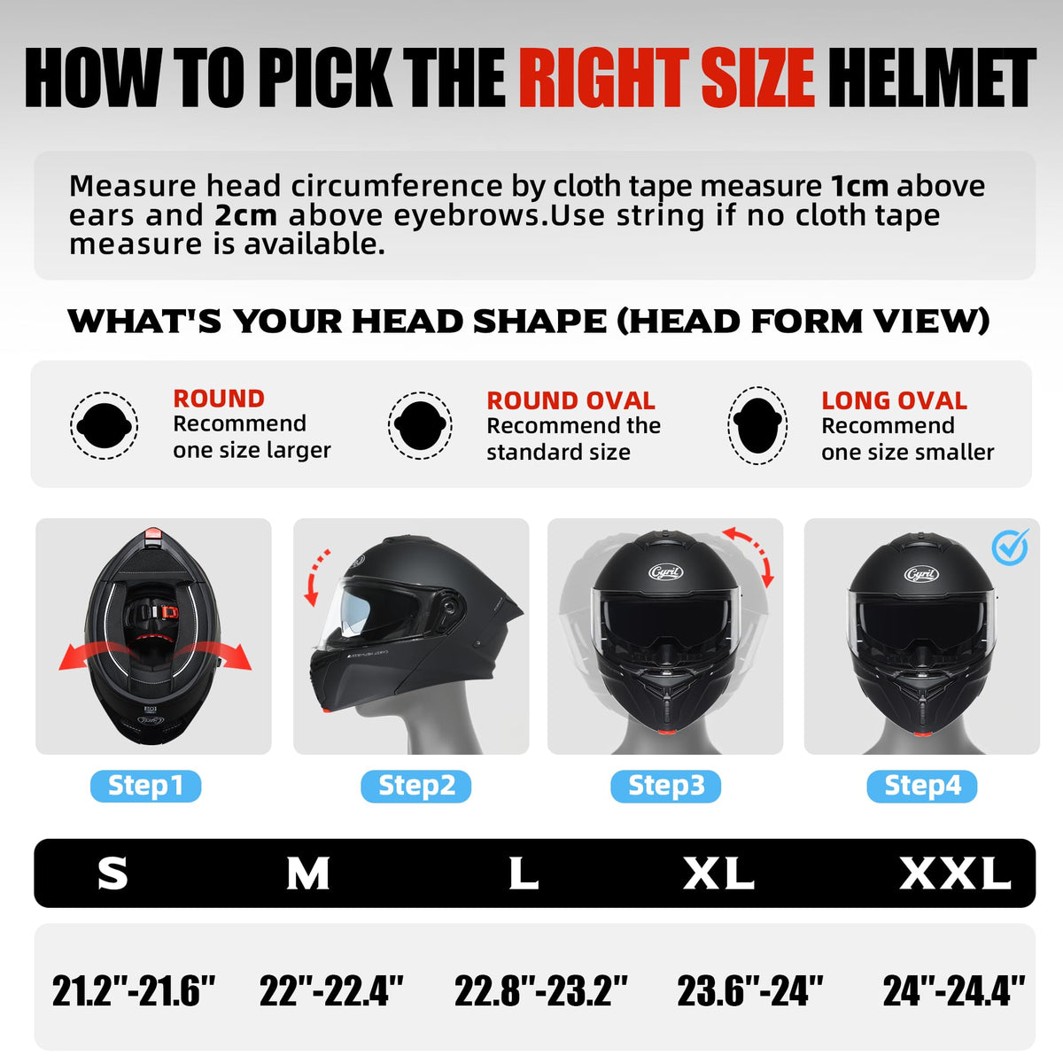Modular Motorcycle Helmet DOT Approved N350