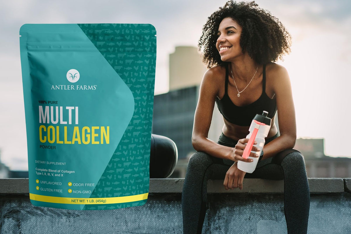 Multi Collagen Protein Powder 5 Types Unflavored 1 lb K523363