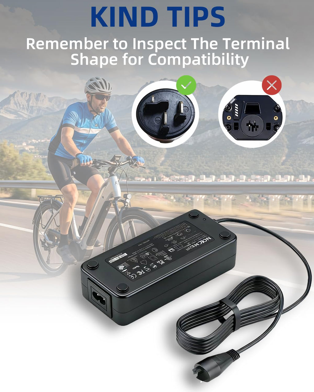 42V 2A Smart Battery Charger for 36V Lithium Battery W34310