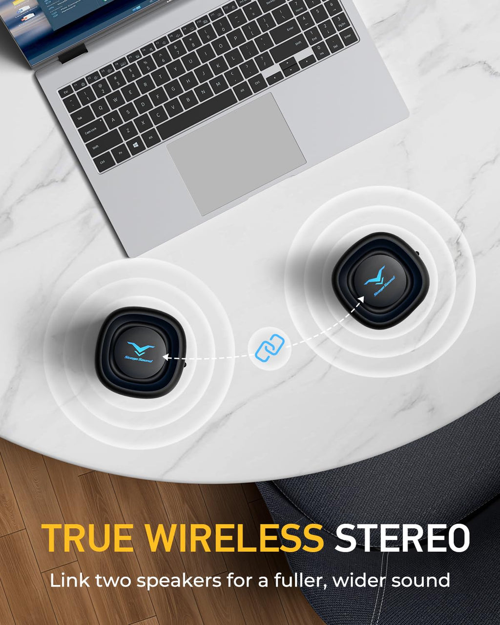 Portable Bluetooth Speaker IP67 Waterproof Black F174
