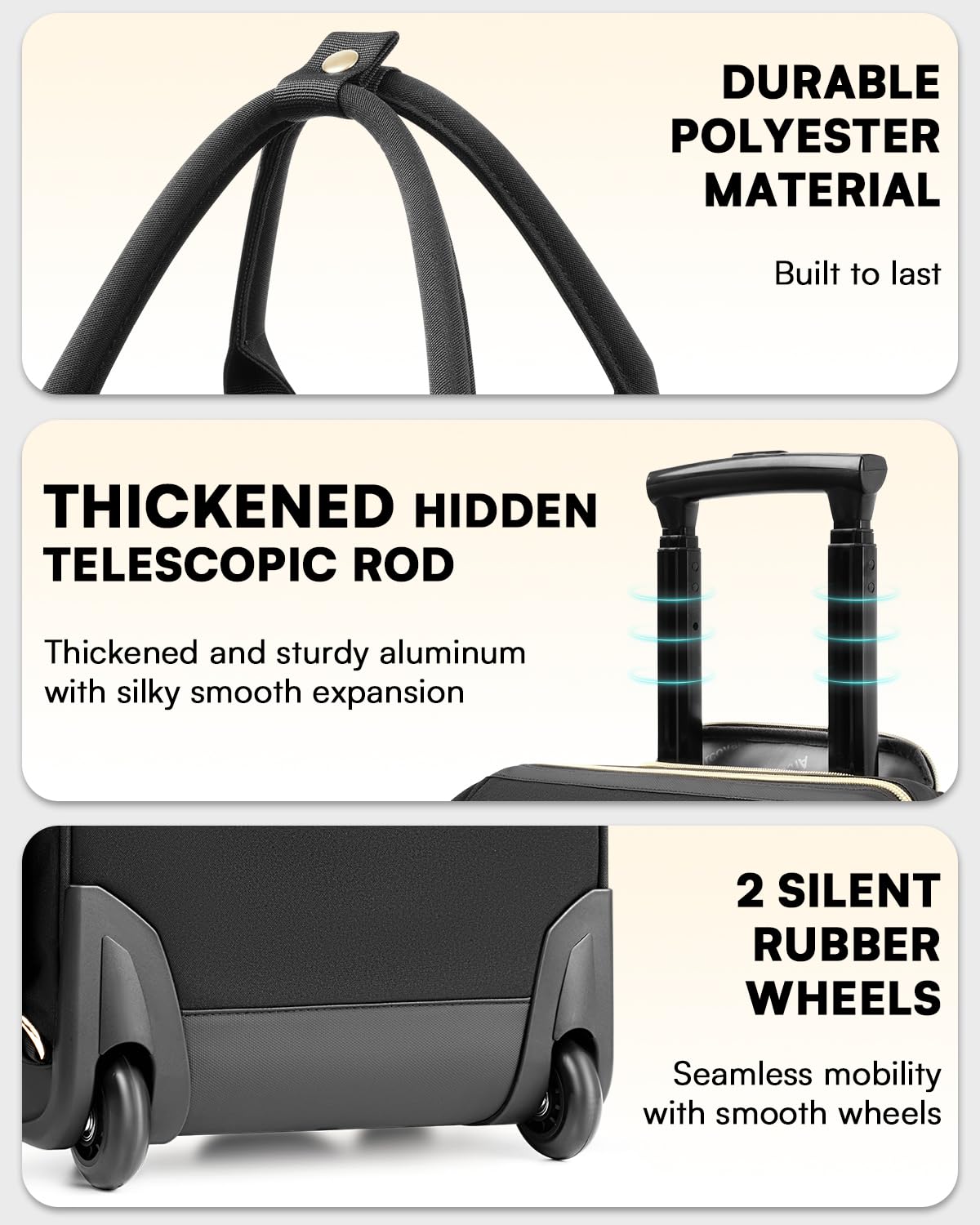 Rolling Laptop Backpack with Wheels P330353