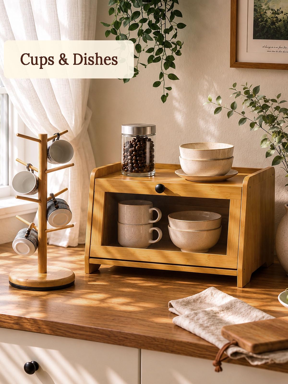 Bread Box with Top Shelf, 1 Tier R246124
