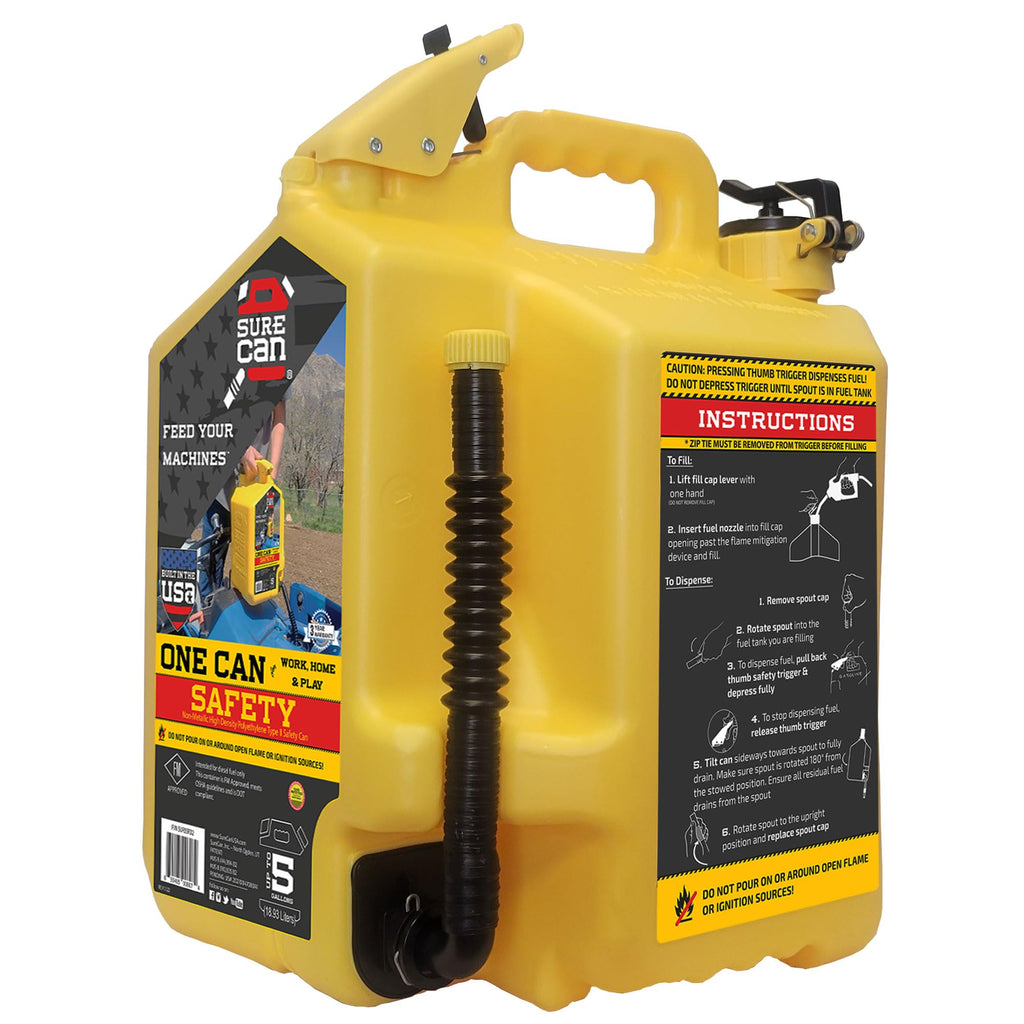 5 Gallon Self-Venting Safety Can with Rotating Spout T59654