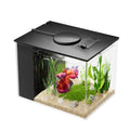 Betta Fish Tank 1 Gal Acrylic Nano Aquarium Kit Black W698205