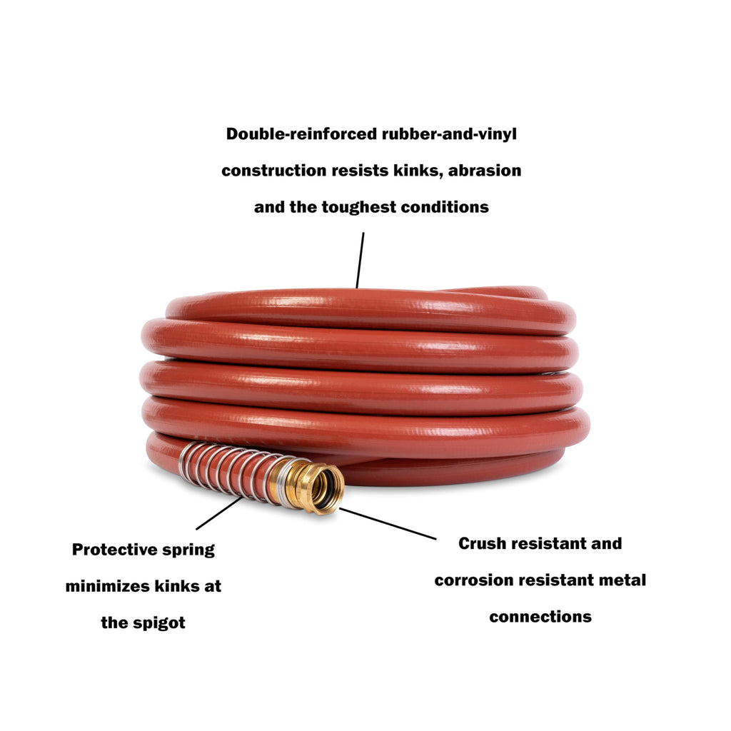 3/4" x 50' Heavy Duty Kink Resistant Garden Hose T631