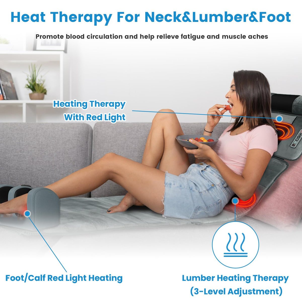 Full Body Massage Mat with Heat U83046