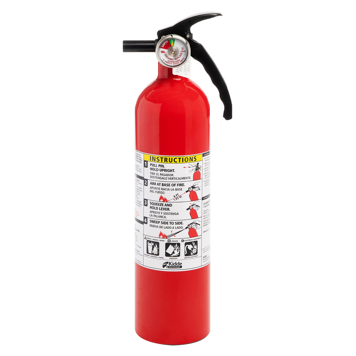 Red Dry Chemical Fire Extinguisher with Mounting Bracket X9293