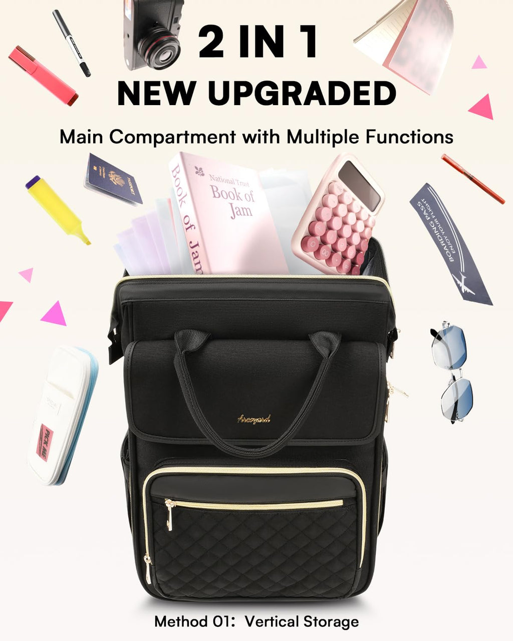 Rolling Laptop Backpack with Wheels P330353