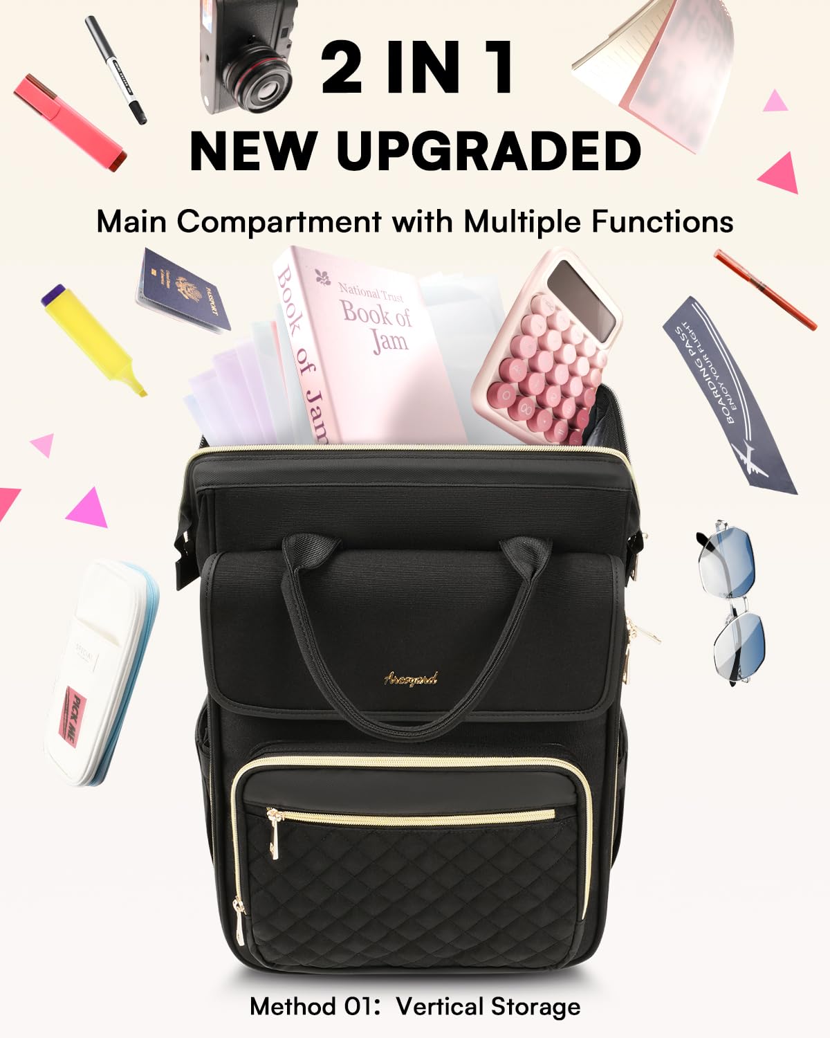 Rolling Laptop Backpack with Wheels P330353