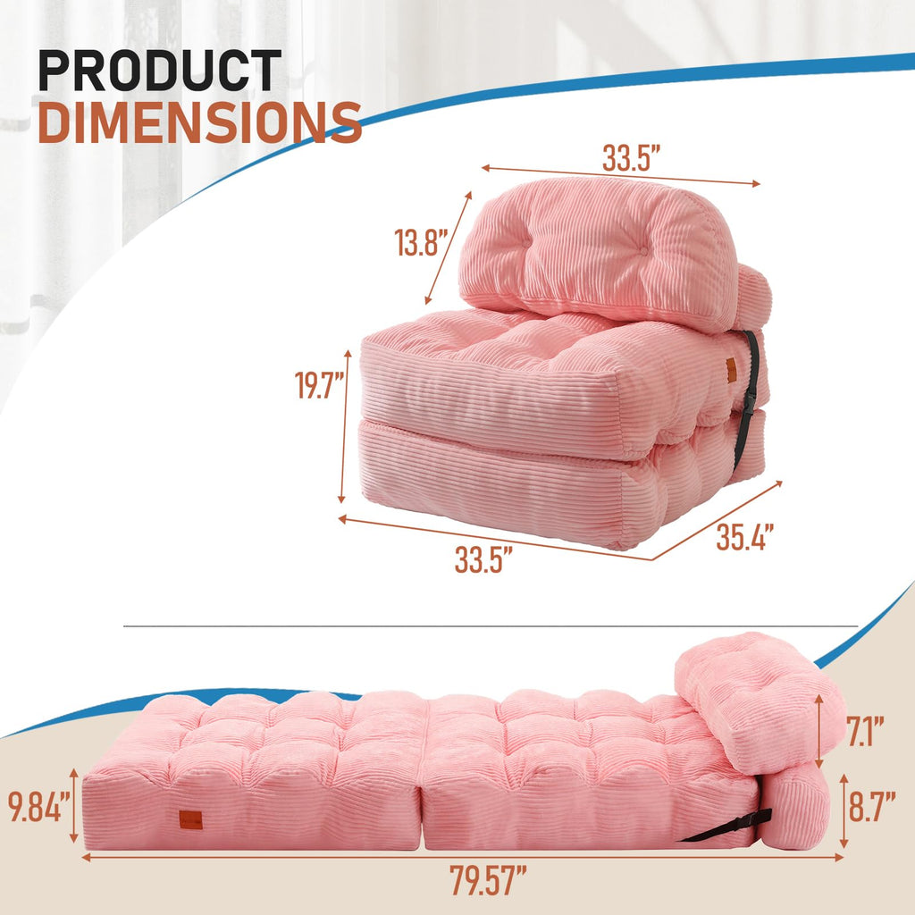 Folding Convertible Sofa Bed with Pillow K771188