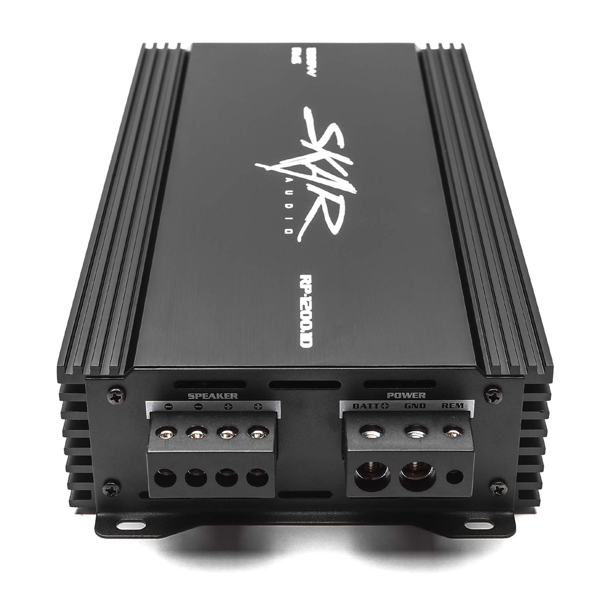 Monoblock Class D MOSFET Amplifier with Remote Subwoofer Level Control, 1200W M7034