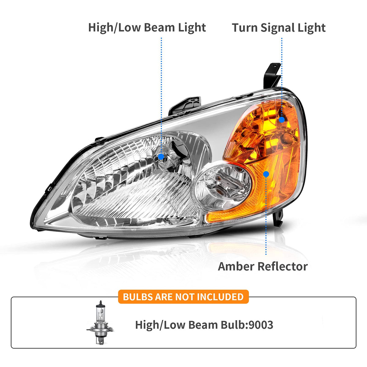 Headlight Assembly Chrome M665964