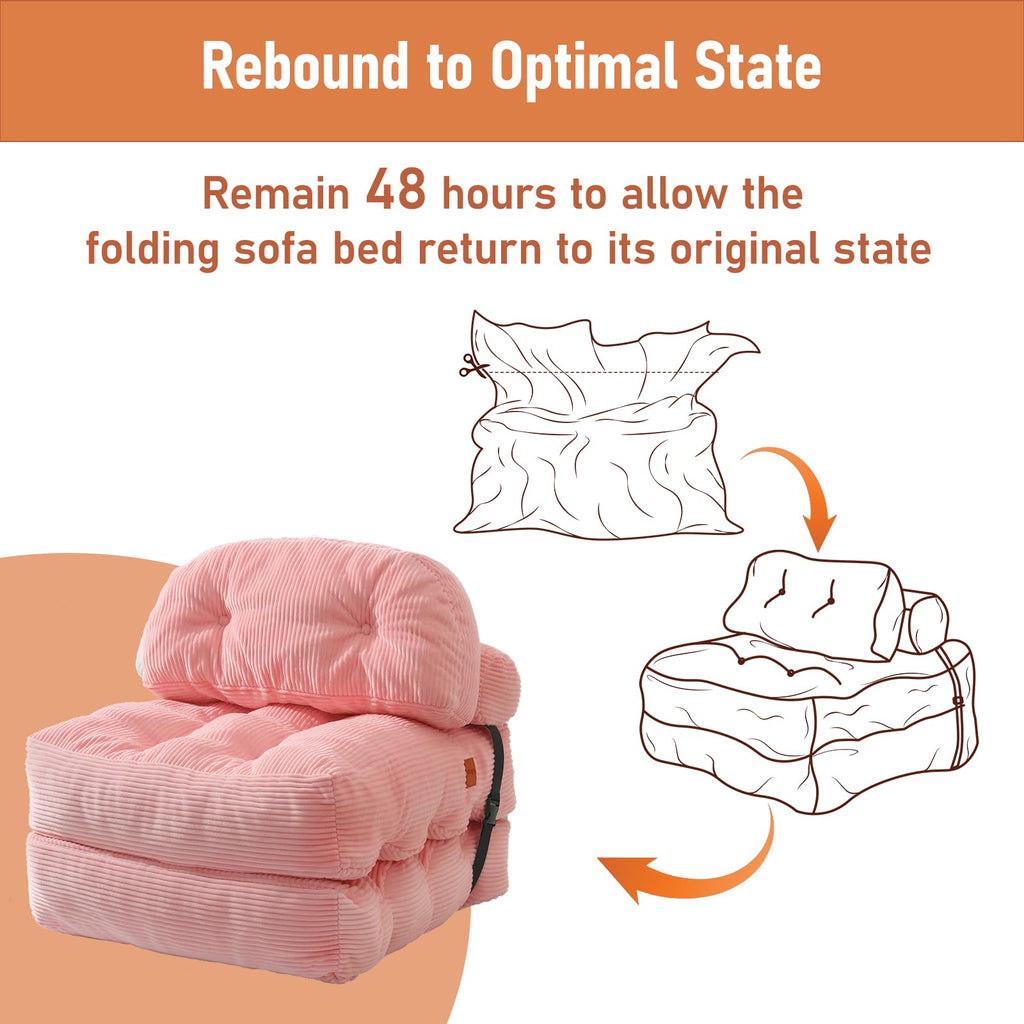 Folding Convertible Sofa Bed with Pillow K771188