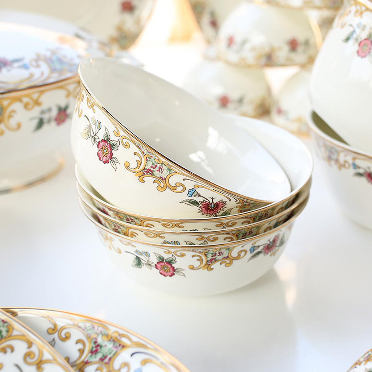 Bone China 12-Piece Dinnerware Set S99826