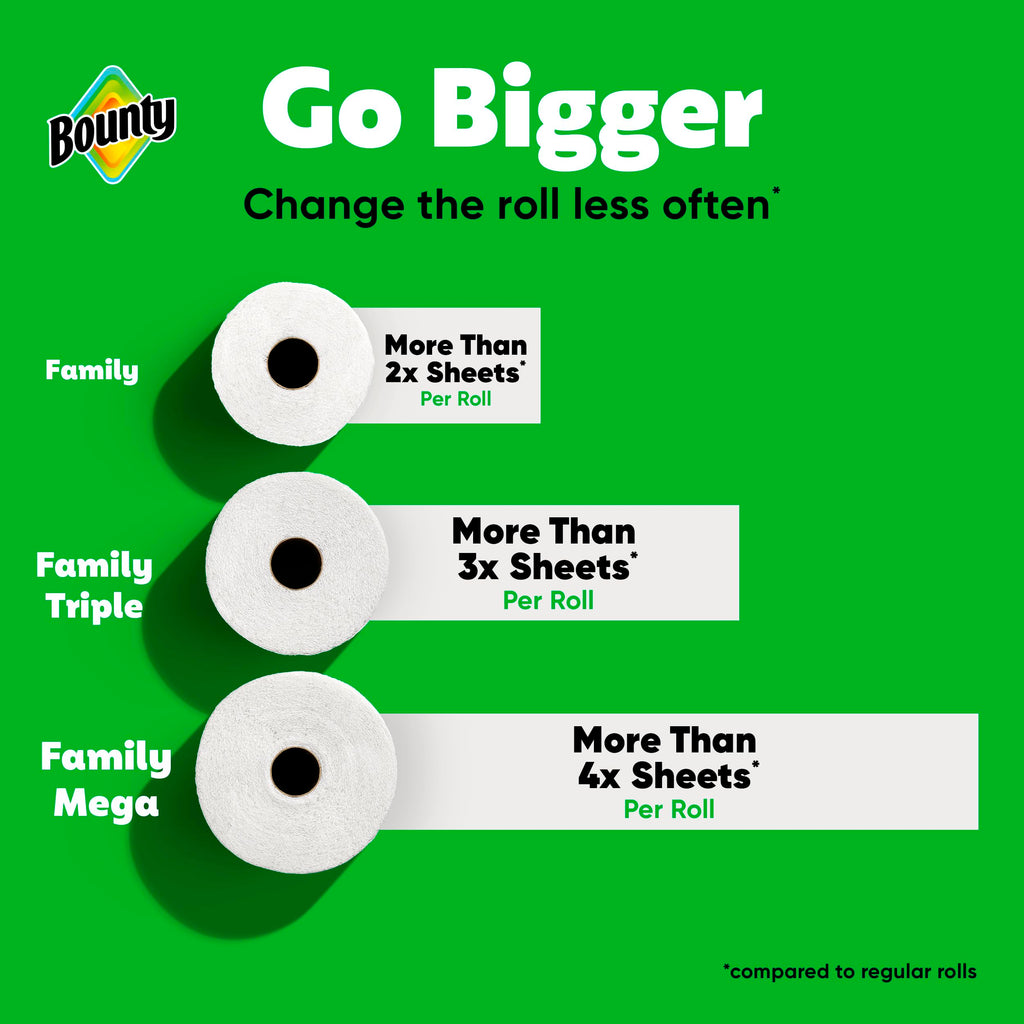 White Paper Towels 16 Family Rolls H91460