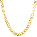 14k Yellow Gold Cuban Link Chain Necklace S327