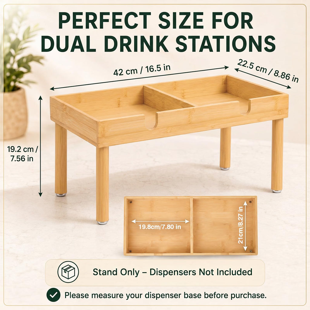 Bamboo Drink Dispenser Stand X3875