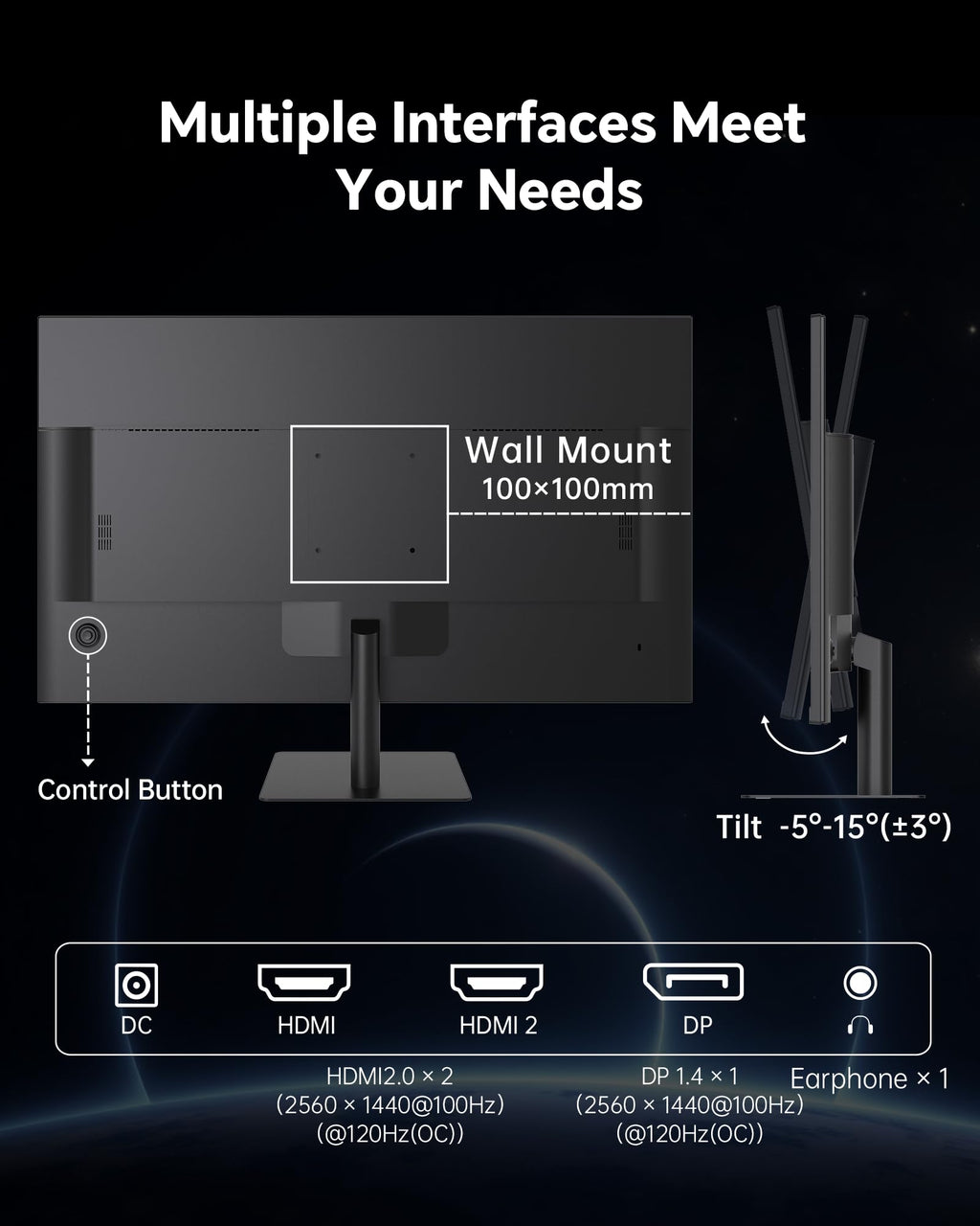 32 Inch 2K IPS 1440p Monitor with HDR10 E9659