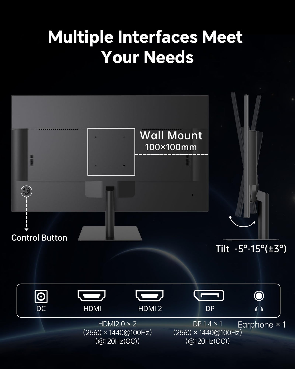 32 Inch 2K IPS 1440p Monitor with HDR10 E9659