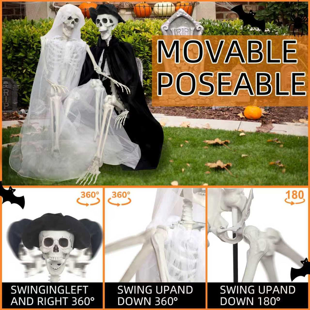 5.4Ft Life Size Skeletons with Stand M987568
