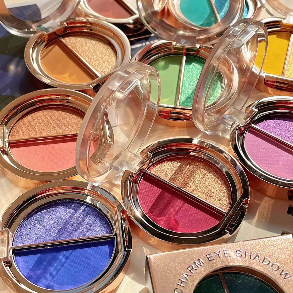 Double Color Matte Shimmer Metal Eye Shadow Powder B451
