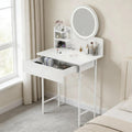 Vanity Desk with Mirror and LED Lights K522