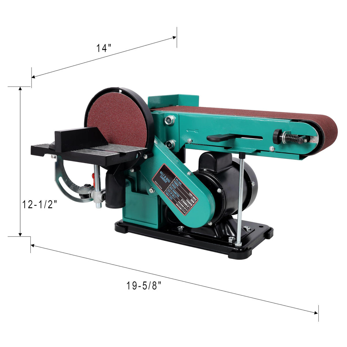4" x 36" Belt Sander 6" Disc Polisher Grinder Q314