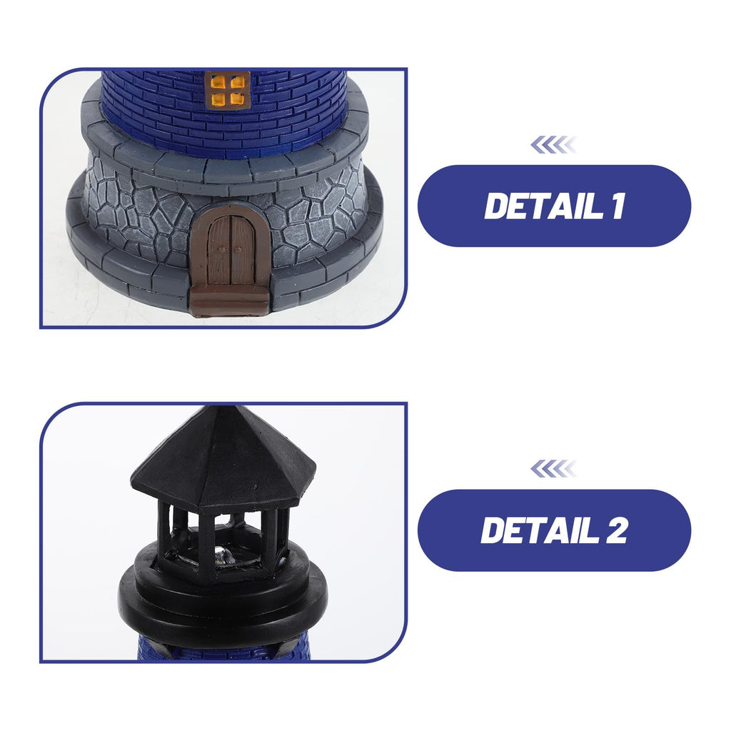 Solar Lighthouse Lamp with LED Lights M3357