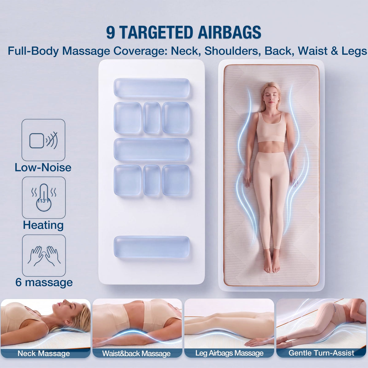 Twin XL Heating Massage Mat X511578