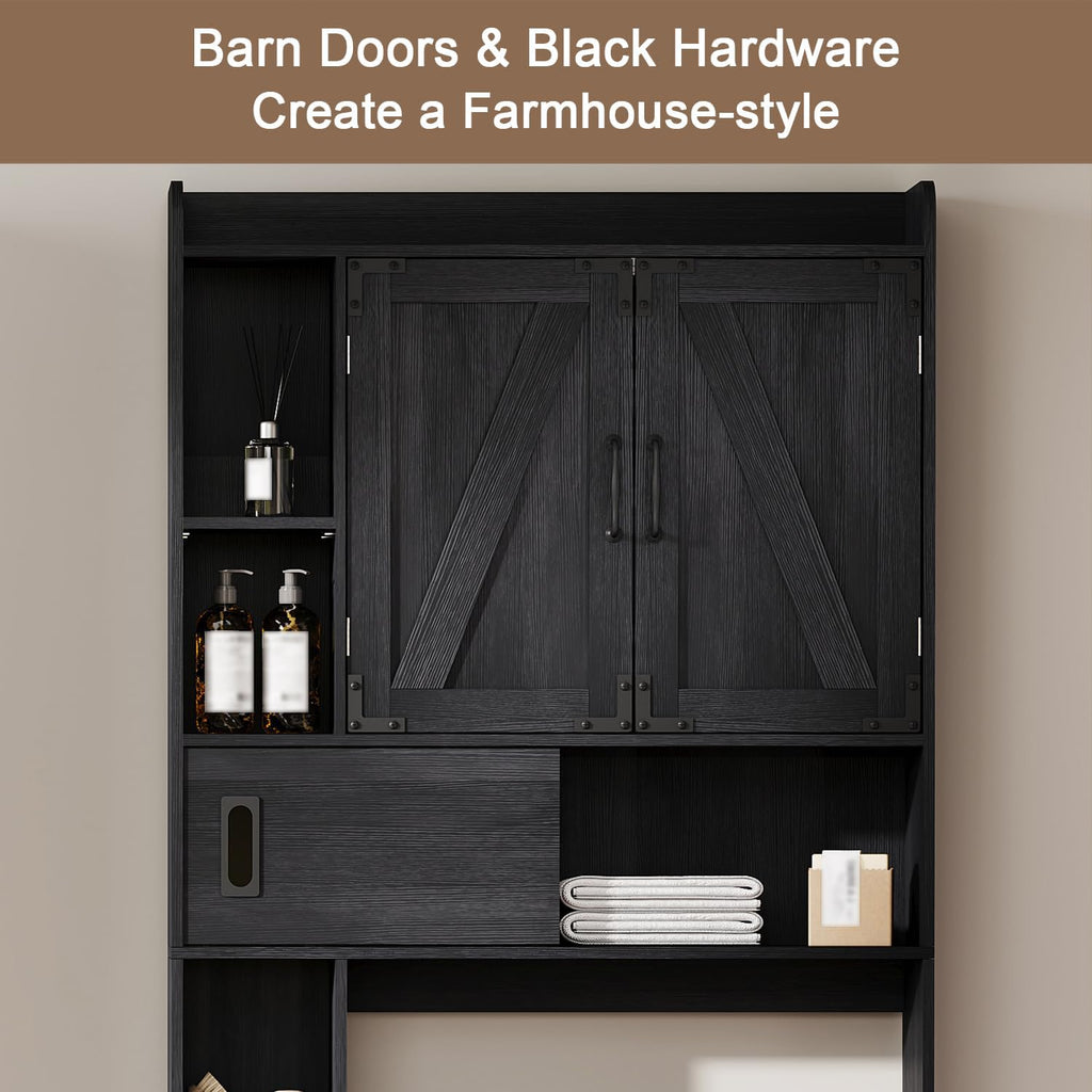 Over The Toilet Storage Cabinet with Sliding Door K23204