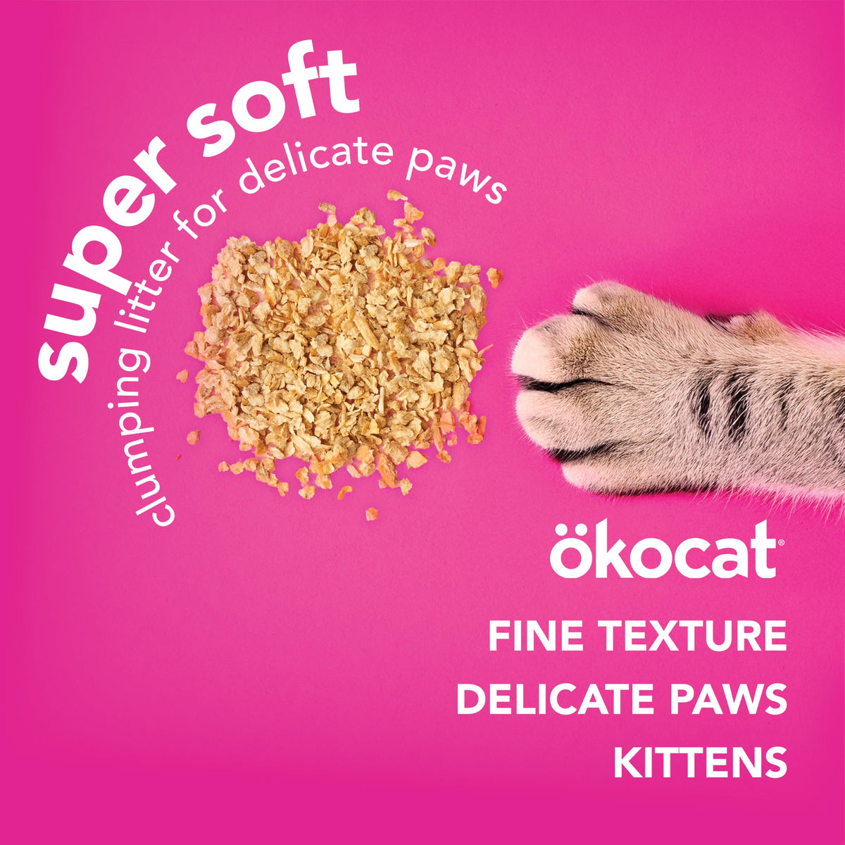 Super Soft Wood Clumping Cat Litter, Unscented, 14 pounds I69400