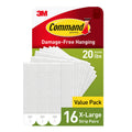 20 lb X-Large White Picture Hanging Strips A5497