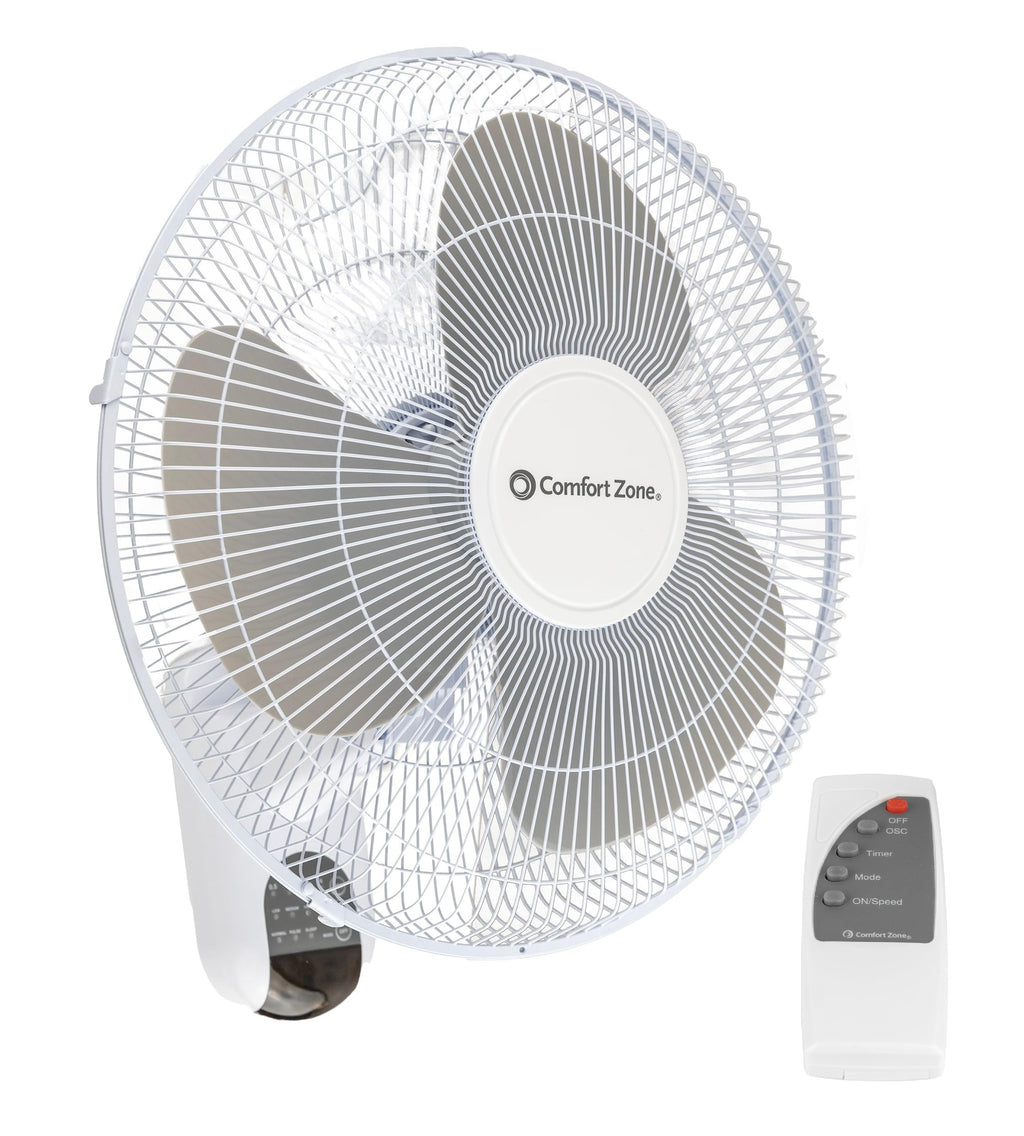 16 inch 3 Speed Oscillating Wall Mount Fan with Remote Control X258