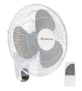 16 inch 3 Speed Oscillating Wall Mount Fan with Remote Control X258