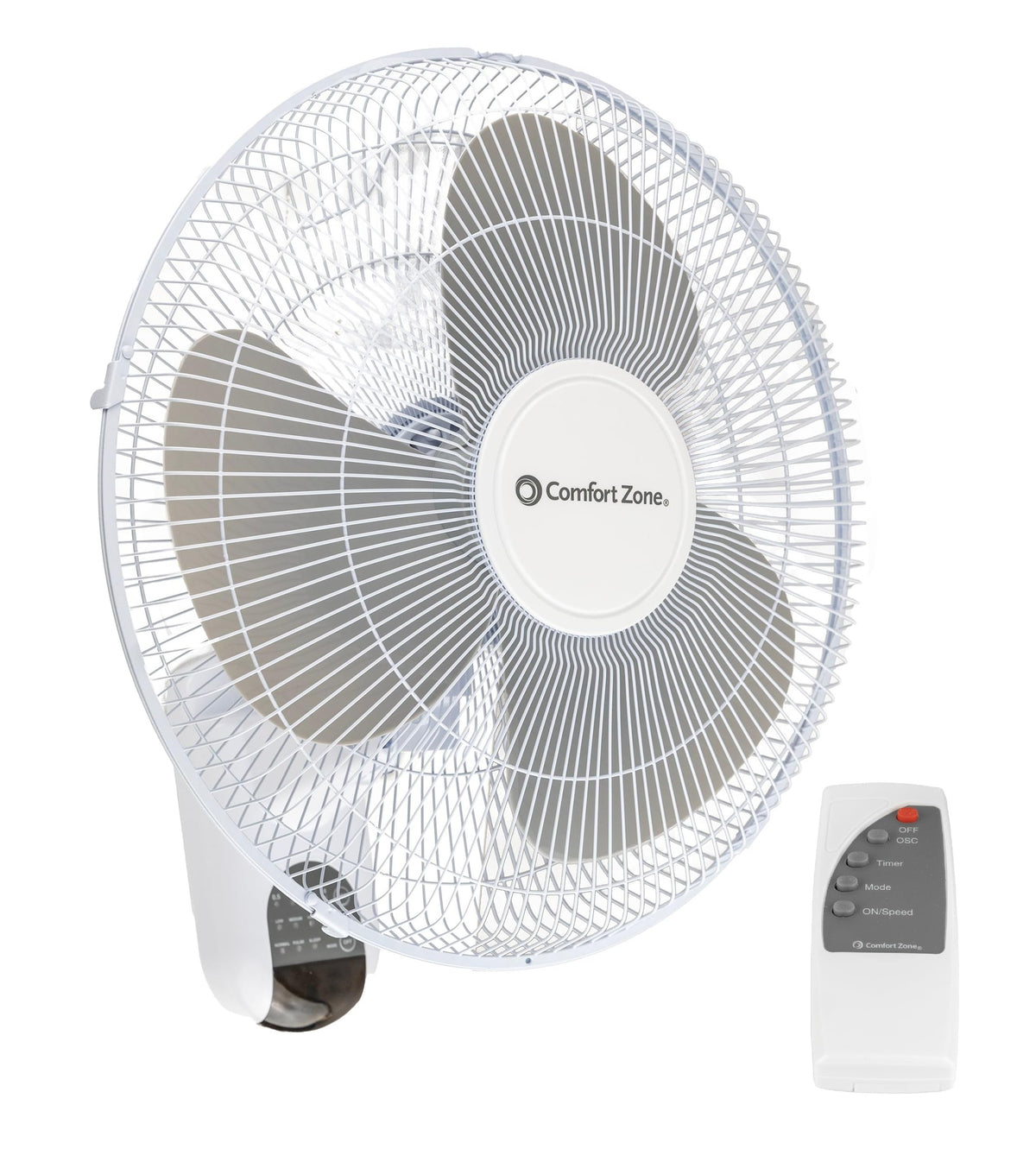 16 inch 3 Speed Oscillating Wall Mount Fan with Remote Control X258