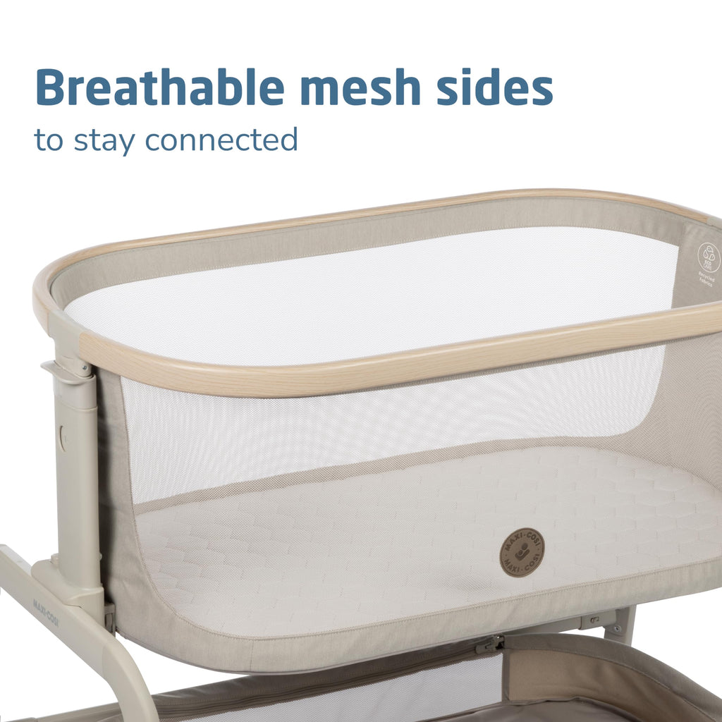 Baby Bassinet Bedside Sleeper with Storage Basket C9168