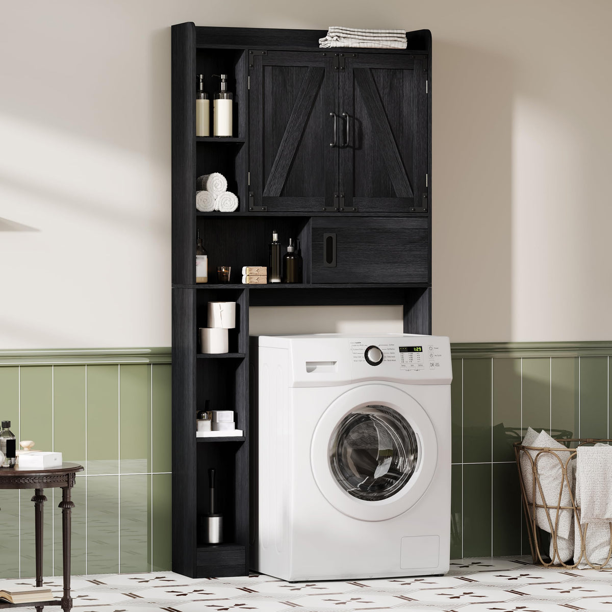 Over The Toilet Storage Cabinet with Sliding Door K23204