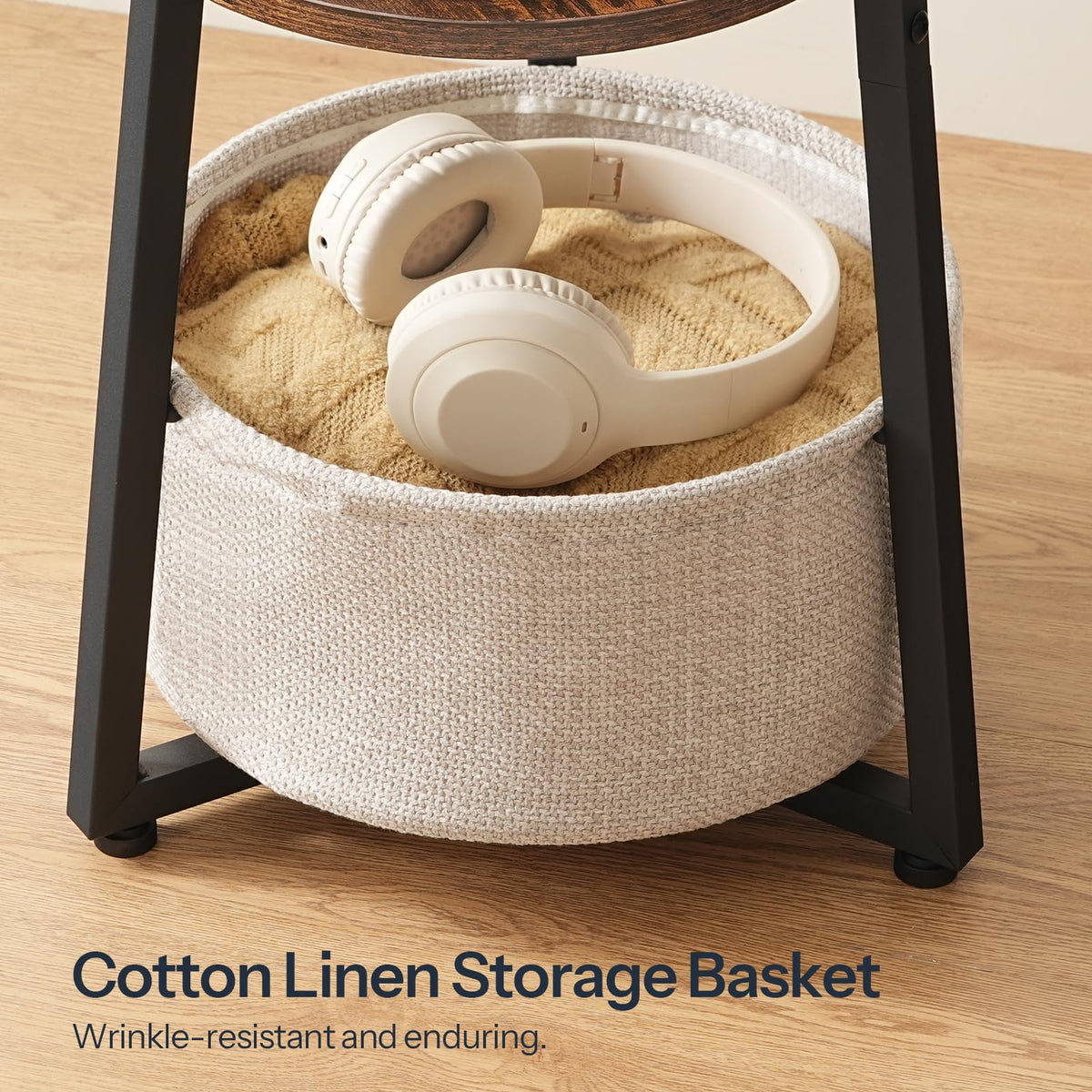 Round Side Table with Charging Station K634053