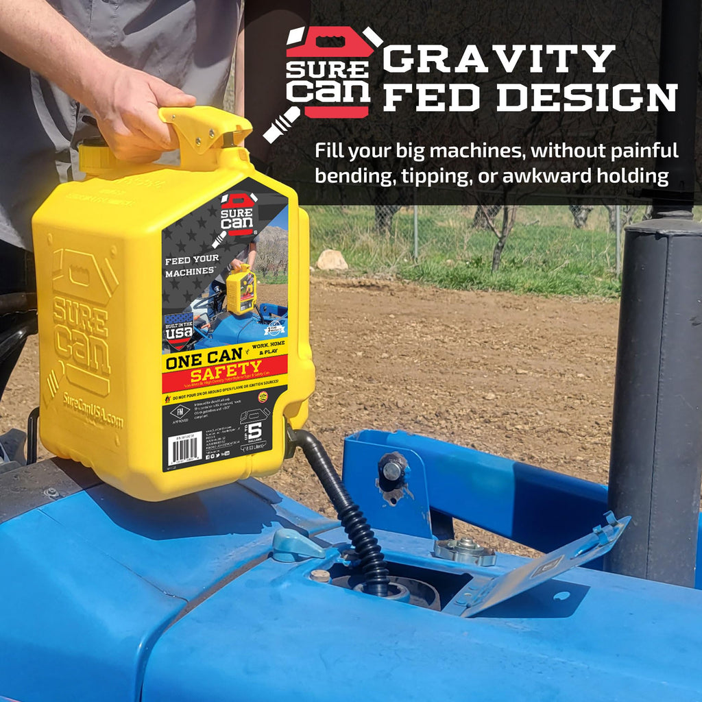5 Gallon Self-Venting Safety Can with Rotating Spout T59654