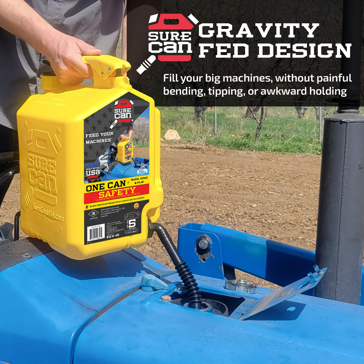 5 Gallon Self-Venting Safety Can with Rotating Spout T59654