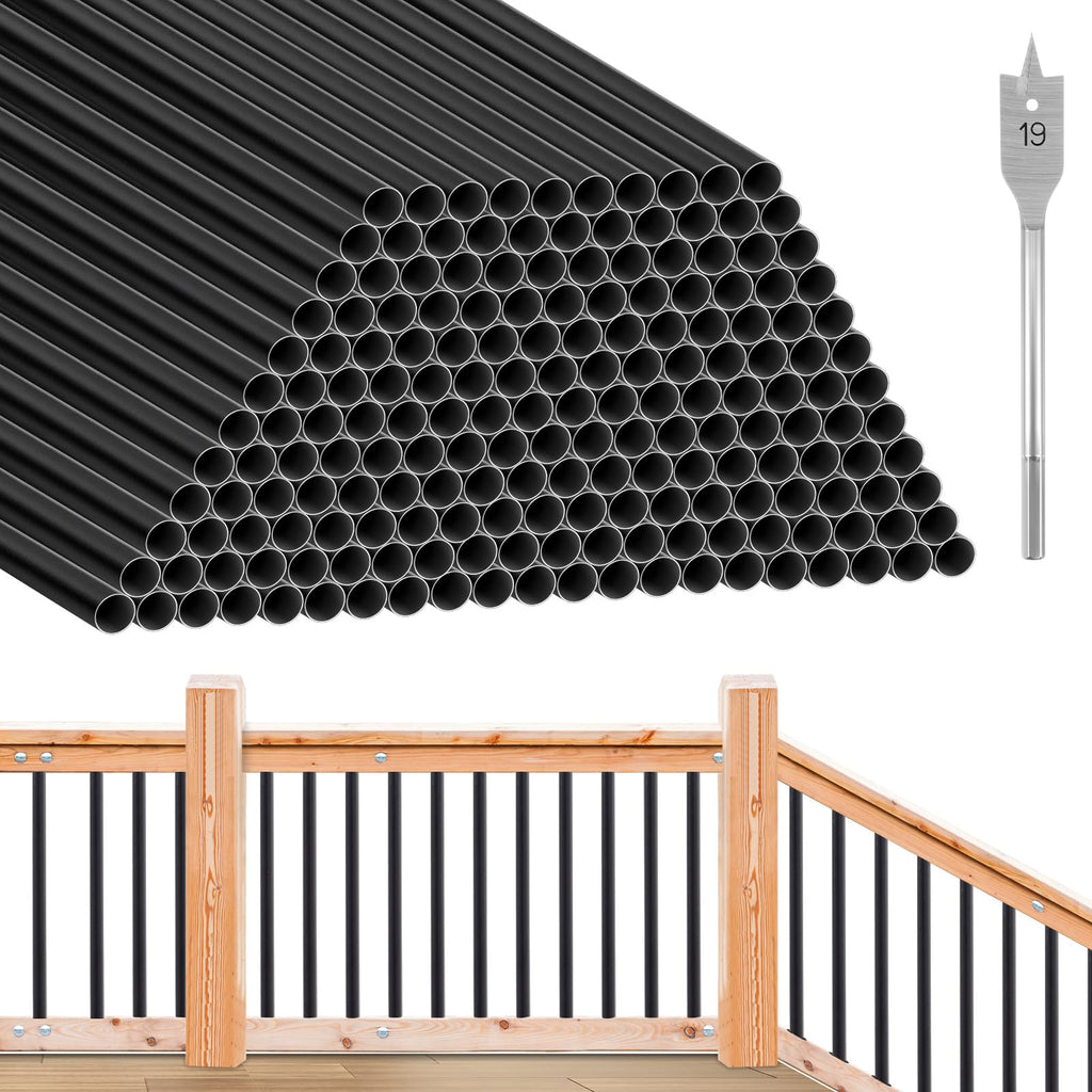 Aluminum Black Metal Deck Balusters 36"x 3/4" 120 Pcs D2924