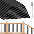 Aluminum Black Metal Deck Balusters 36"x 3/4" 120 Pcs D2924