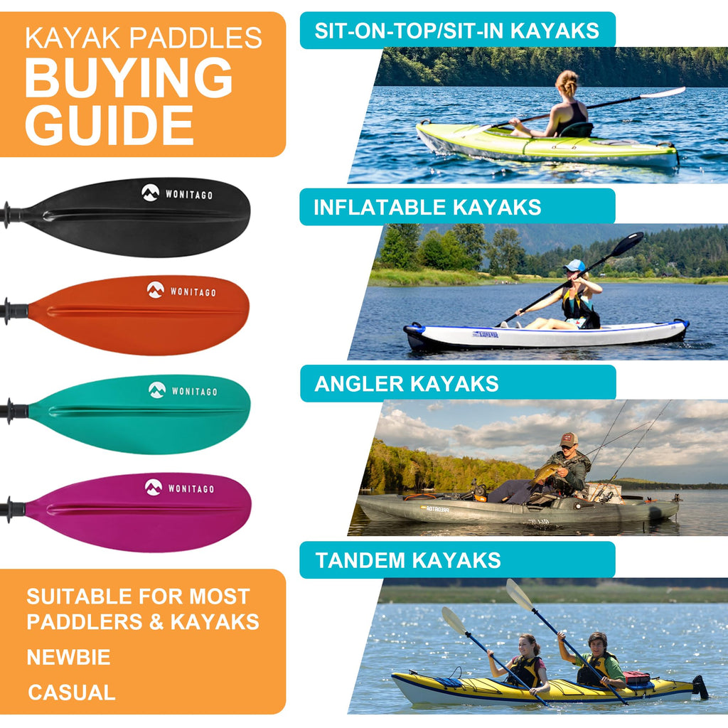 Adjustable Lightweight Carbon Fiber Kayak Paddle N8450