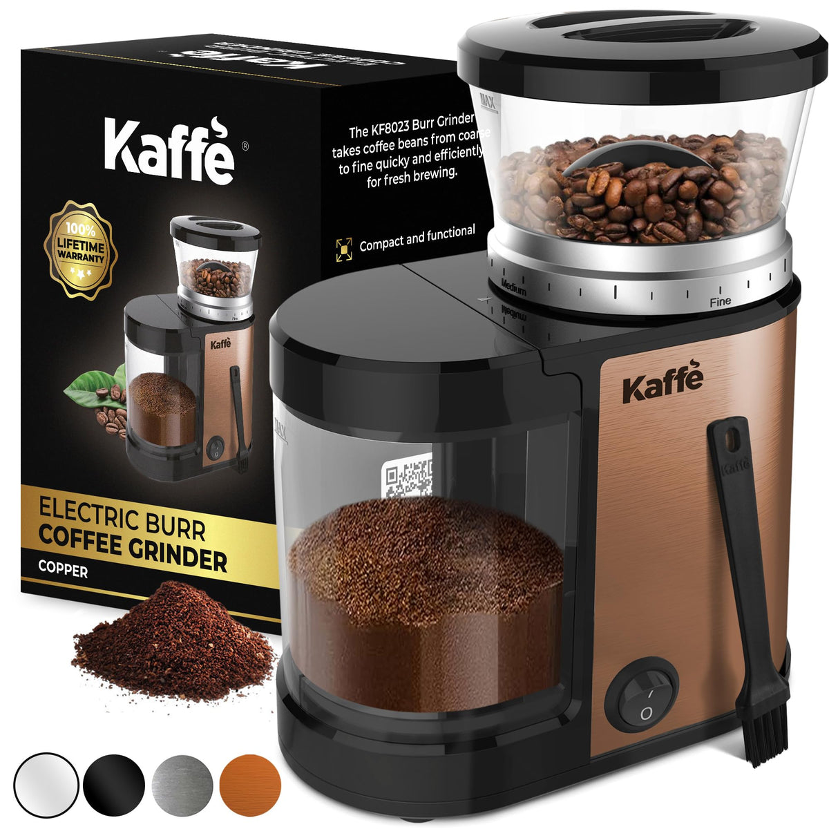 Electric Burr Coffee Grinder 5.5oz Adjustable R6381