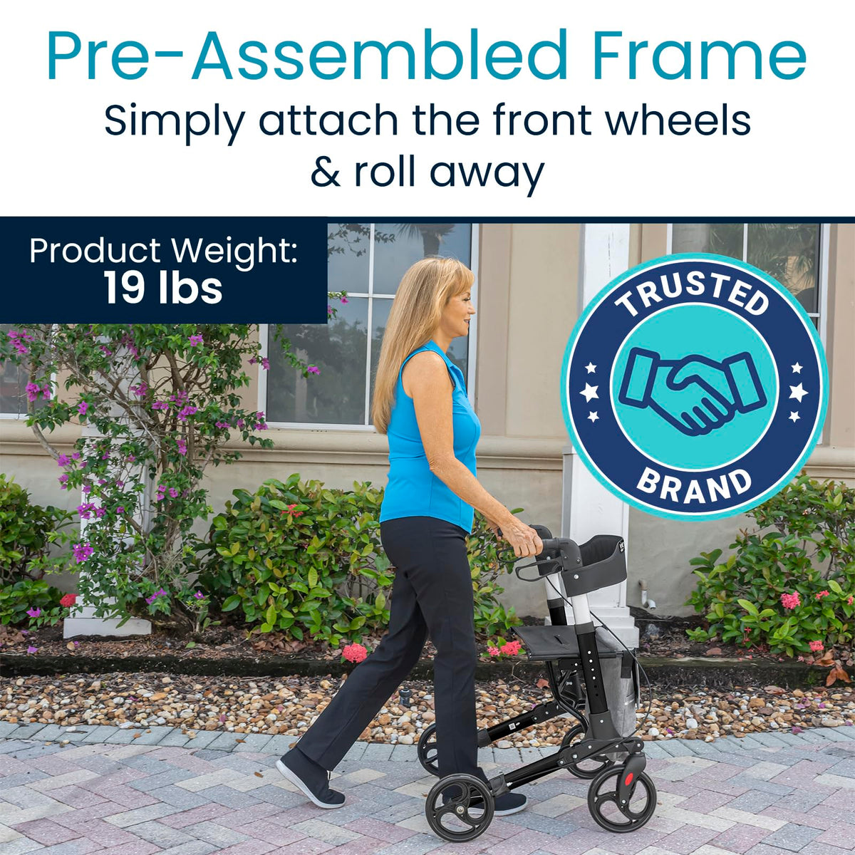 Folding 4 Wheel Rollator Walker P619559