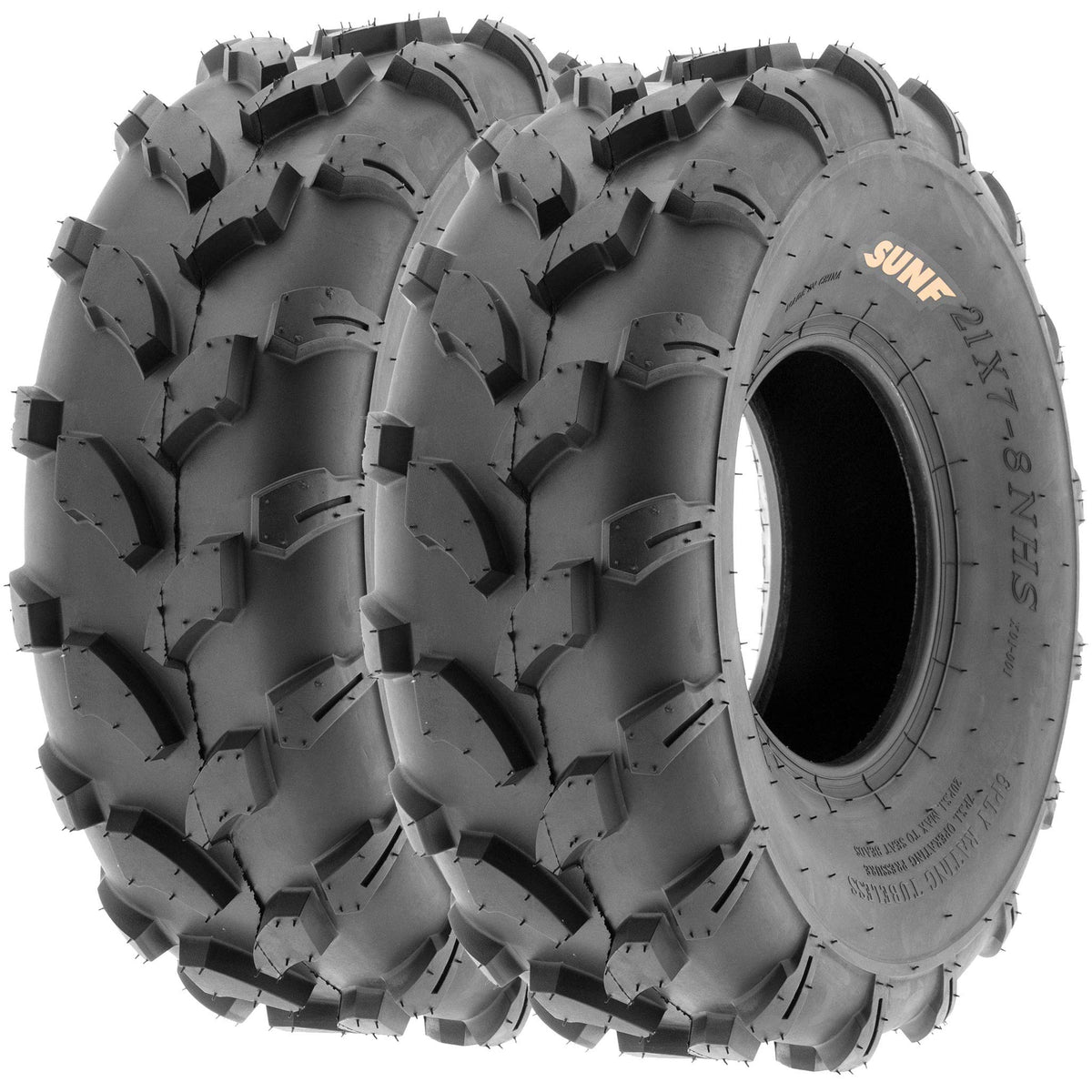 Set of 4 Off-Road ATV Tires 18x7-8 Front & 18x9.5-8 Rear 6 Ply Tubeless K84663