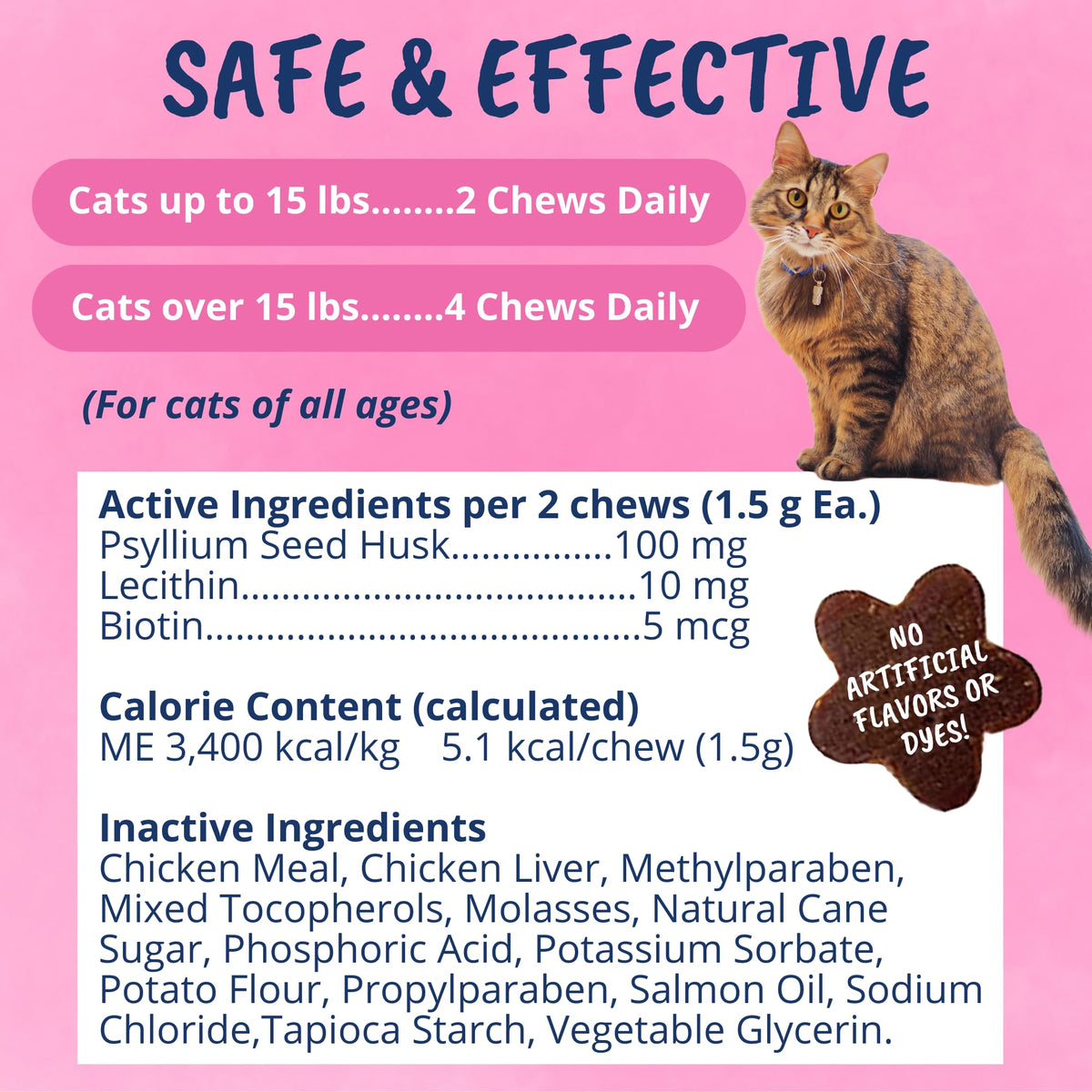 Star Shaped Soft Chews for Cats V8970